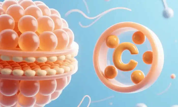 Poudre de vitamine C liposomale pour la prévention du rhume et de la grippe